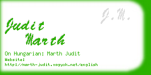 judit marth business card